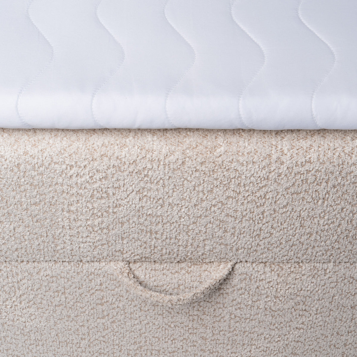 Bazy Continental Divan Bed with Storage, Glamour Style – close-up of details and texture
