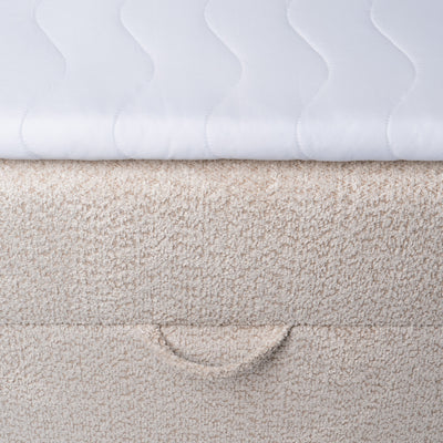 Bazy Continental Divan Bed with Storage, Glamour Style – close-up of details and texture