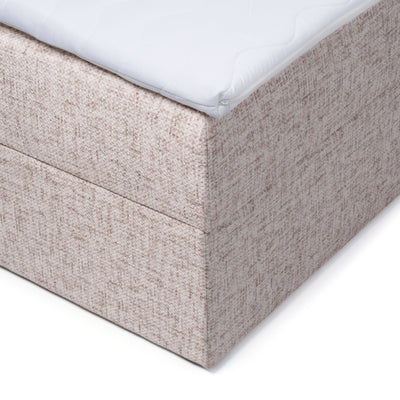 Gory Continental Divan Bed with Storage, Minimalist Style – close-up of details and texture