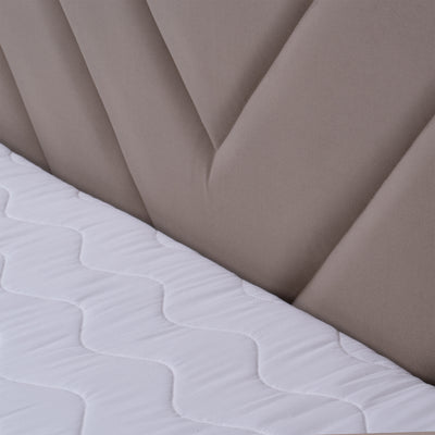 Lasy Continental Divan Bed with Topper, Modern Style – close-up of details and texture