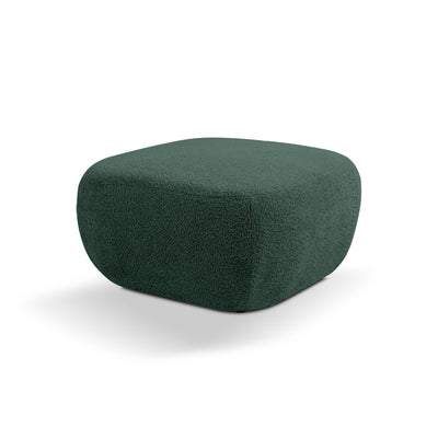 Olemo Pouffe in Organic Modern Style 75×39 cm, Abriamo Fabric – Forest Depth (ABRIAMO 09)