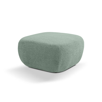 Olemo Pouffe in Organic Modern Style 75×39 cm, Abriamo Fabric – Rocky Shore (ABRIAMO 10)