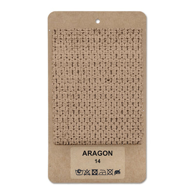 Échantillon de tissu ARAGON Beige noisette (ARAGON 14)