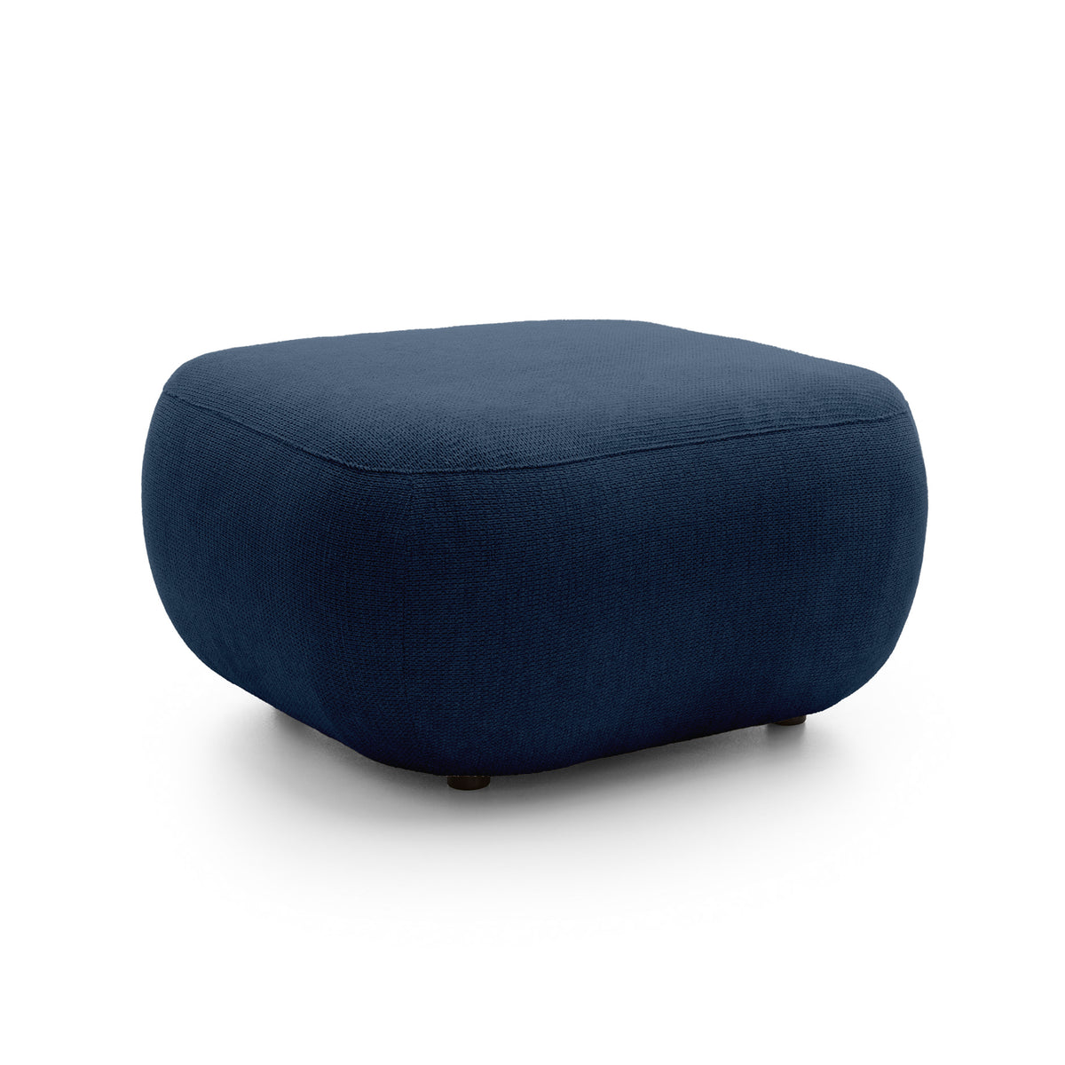 Olemo Relaxation Pouffe 75x39 cm made of PUR Foam, Japandi Style, Aragon Fabric – Ink Granite (ARAGON 74)