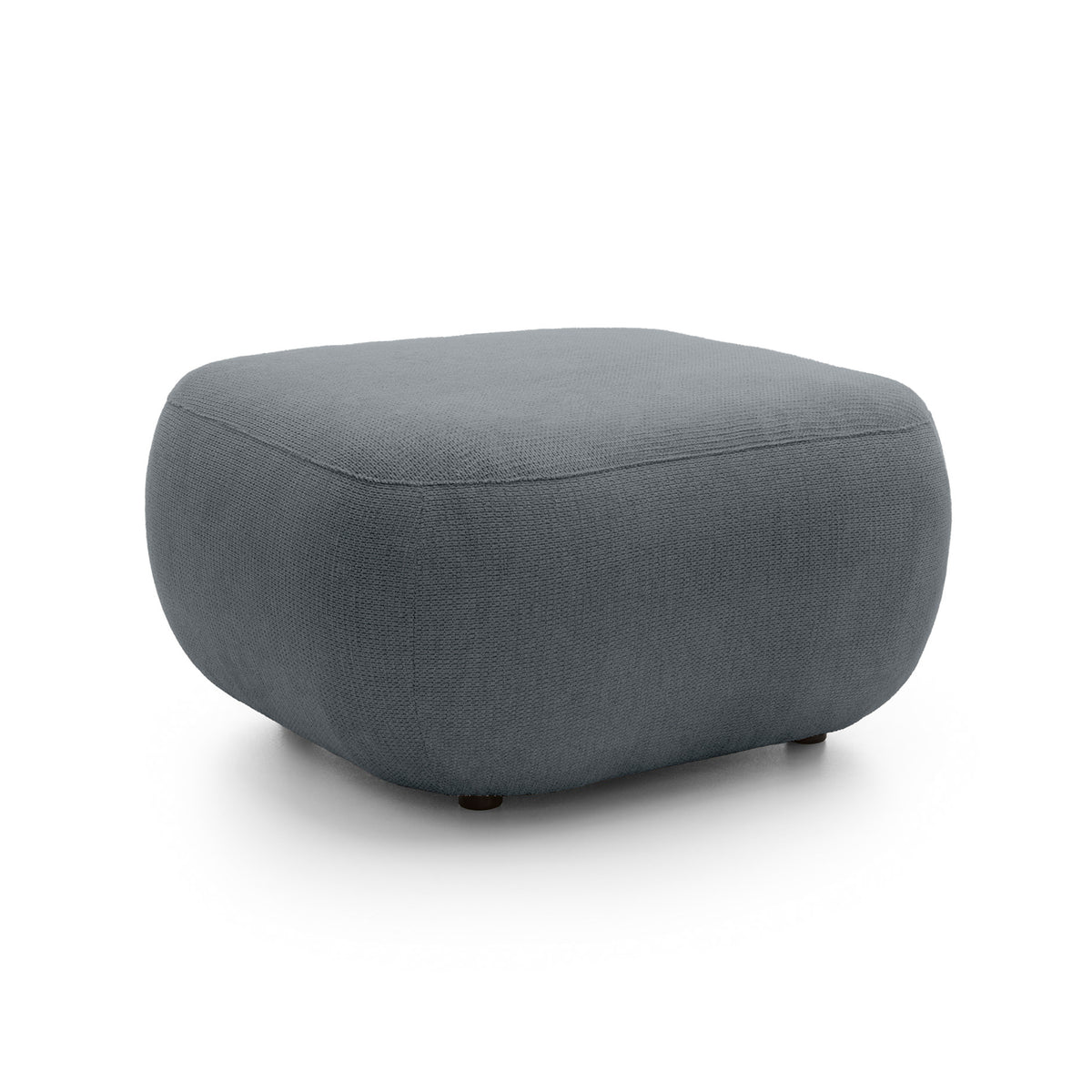 Olemo Relaxation Pouffe 75x39 cm made of PUR Foam, Japandi Style, Aragon Fabric – Dark Ash (ARAGON 93)
