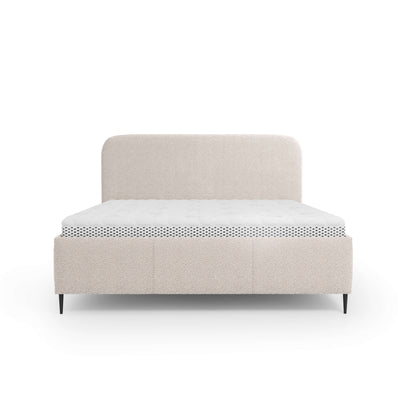 Edi Upholstered Ottoman Bed with Storage, Modern Style – front view