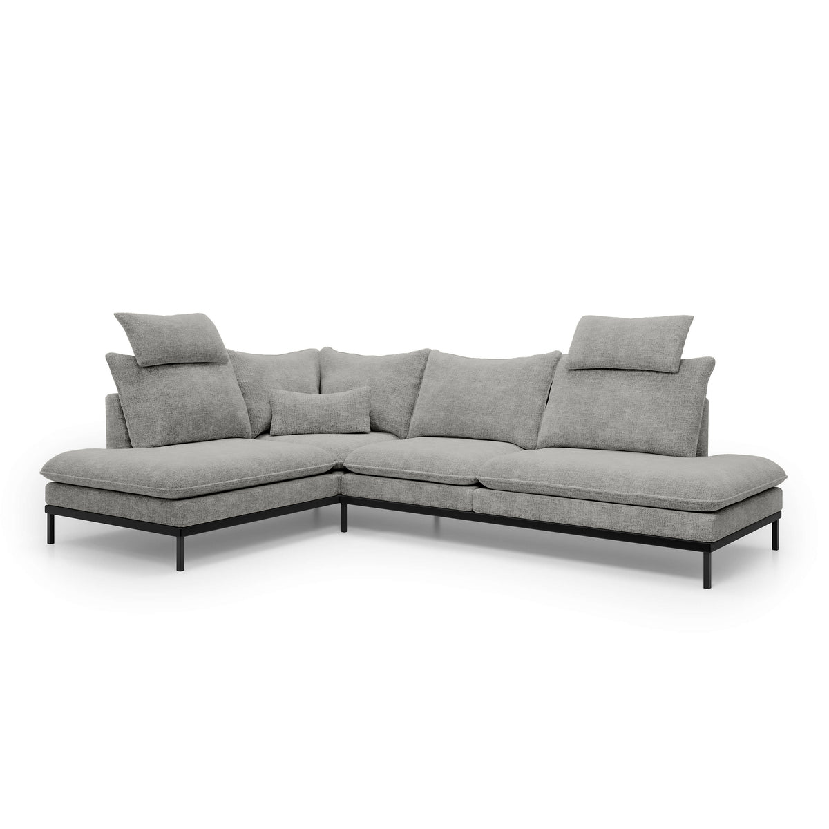 Leafy 4 Seater Premium Corner Sofa 293×198 cm, Elegant Style – angled view, right-hand version | Pillovely