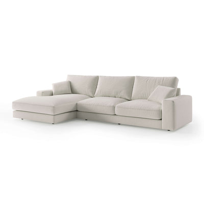 Harvesty 4–5 Seater Premium Corner Sofa, Minimalist Style – angled view, right-hand version | Pillovely