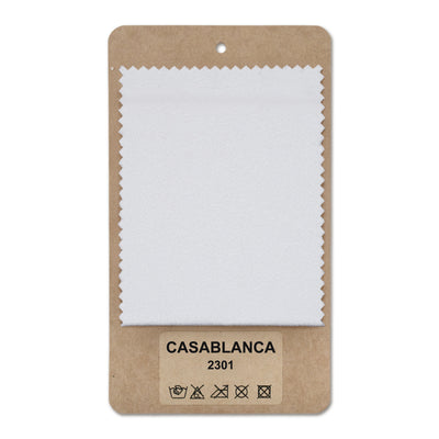 Échantillon de tissu Casablanca Lin blanc (CASABLANCA 2301)