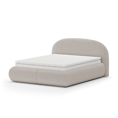 Glori Upholstered Ottoman Bed 140/160/180x200 with Storage, Modern Style – Warm Linen (CATCH ME 02)
