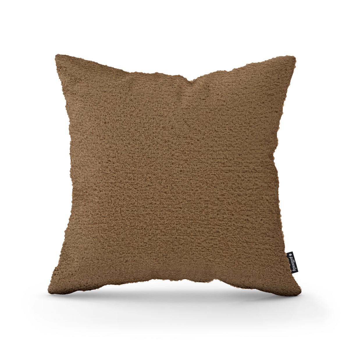 Lamb Decorative Cushion 45x45 cm, Scandinavian and Japandi Style, Coral Fabric – Walnut Terra (CORAL 40)