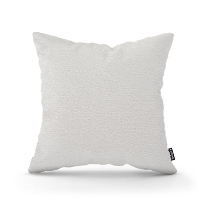 Lamb Decorative Cushion 45x45 cm, Scandinavian and Japandi Style, Coral Fabric – Misty Parchment (CORAL 70)