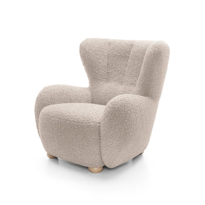 Tedi Armchair 88 cm, Scandinavian Style – Caramel Sand (ROLF 02), Beech
