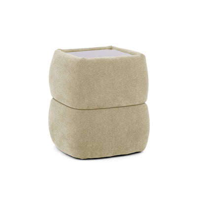 Puffra Bedside Table 47x53 Without Drawers, Minimalist Style – Golden Dust (DOHA 03)