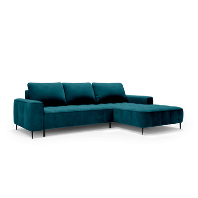 Francessco Corner Sofa with Bedding Storage 280 cm, Elegant Style – Right-Sided, Emerald Stream (SALVADOR 06)