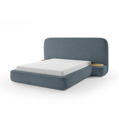 Genz Upholstered Bed, Japandi Style – Granite Current (ARAGON 72), 200
