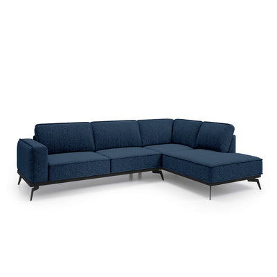 Rosalia Premium Corner Sofa 293 cm, Modern Style – Right-Sided, Night Azure (ARAGON 79)