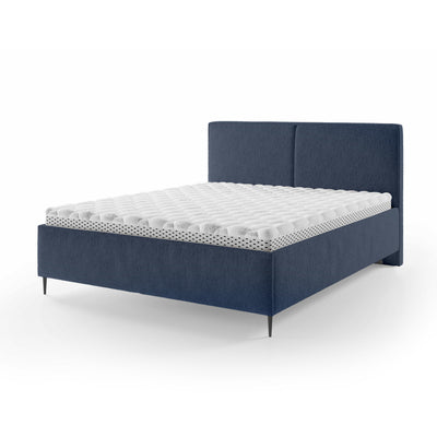 Hatti Upholstered Ottoman Bed with Storage, Minimalist Style – Navy Dust (PERFECT HARMONY 77), 180x200