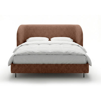 Dorida Upholstered Bed with a Smooth Headboard, Minimalist Style – photo 5