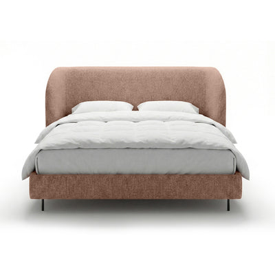 Dorida Upholstered Bed with a Smooth Headboard, Minimalist Style – photo 6