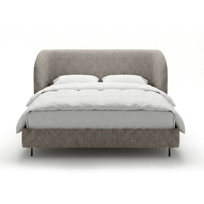 Dorida Upholstered Bed with a Smooth Headboard, Minimalist Style – photo 18