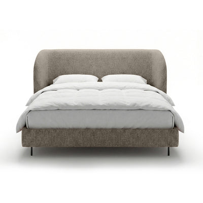 Dorida Upholstered Bed with a Smooth Headboard, Minimalist Style – photo 19