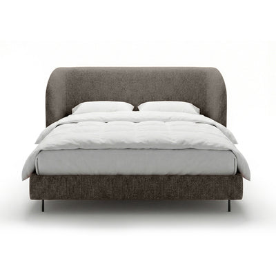 Dorida Upholstered Bed with a Smooth Headboard, Minimalist Style – photo 20