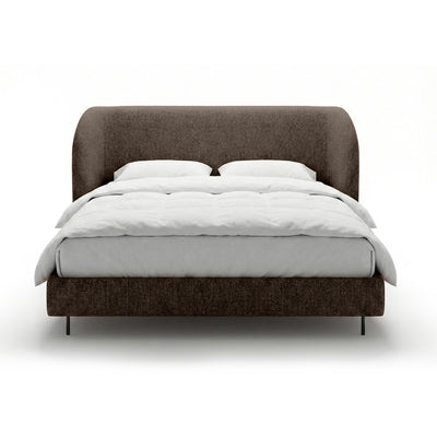 Dorida Upholstered Bed with a Smooth Headboard, Minimalist Style – photo 21