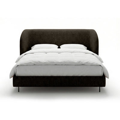 Dorida Upholstered Bed with a Smooth Headboard, Minimalist Style – photo 24