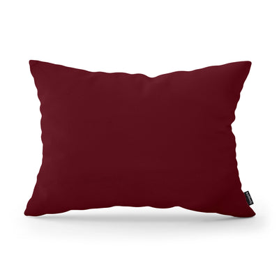 Smooth Decorative Cushion 40x55 cm, Modern and Scandinavian Style, Kronos Fabric – Wine Ruby (KRONOS 02)