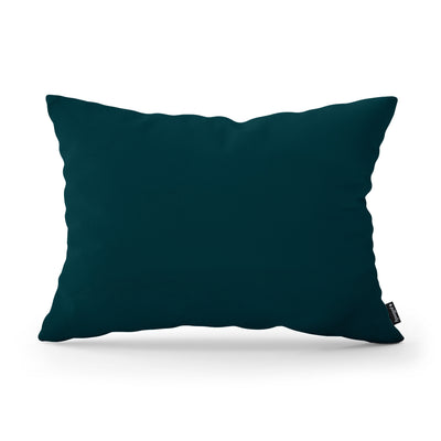Smooth Decorative Cushion 40x55 cm, Modern and Scandinavian Style, Kronos Fabric – Sea Ink (KRONOS 04)