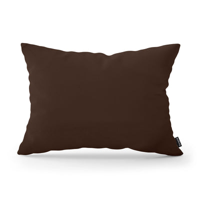 Smooth Decorative Cushion 40x55 cm, Modern and Scandinavian Style, Kronos Fabric – Ebony Brown (KRONOS 06)