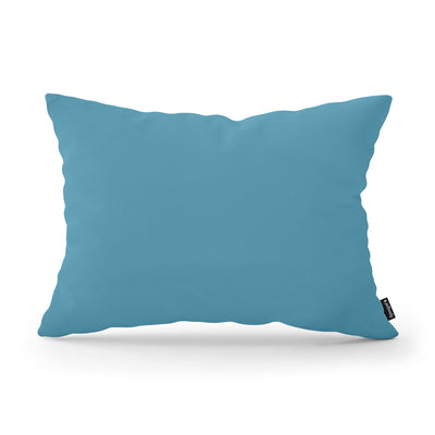 Smooth Decorative Cushion 40x55 cm, Modern and Scandinavian Style, Kronos Fabric – Atlantic Azure (KRONOS 12)