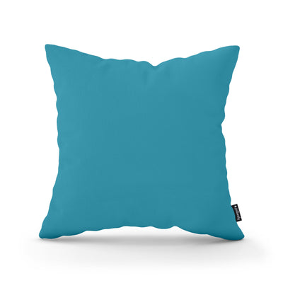 Smooth Decorative Cushion 45x45 cm, Minimalist Style – Emerald Current (KRONOS 13)