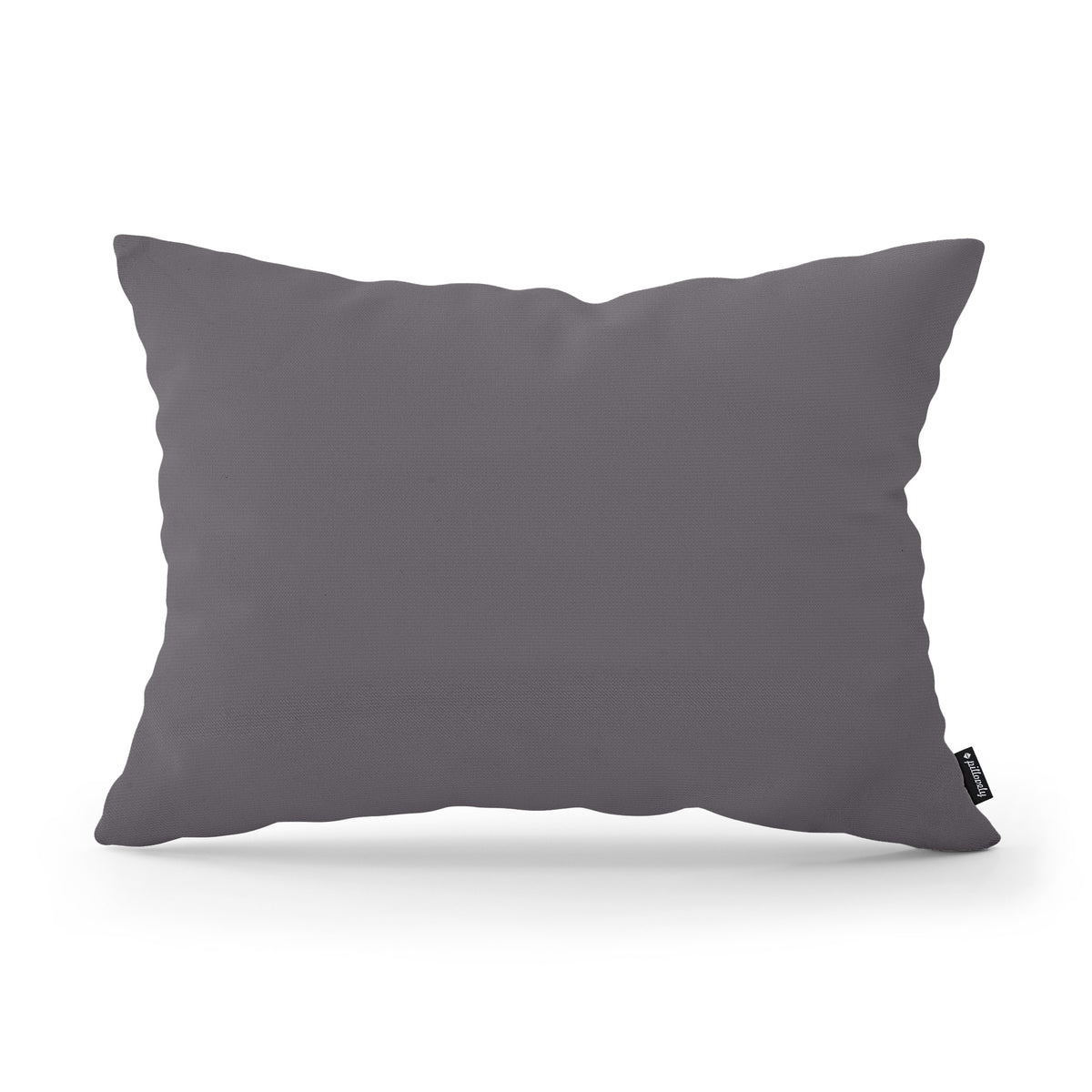 Smooth Decorative Cushion 40x55 cm, Modern and Scandinavian Style, Kronos Fabric – Gray Mélange (KRONOS 22)