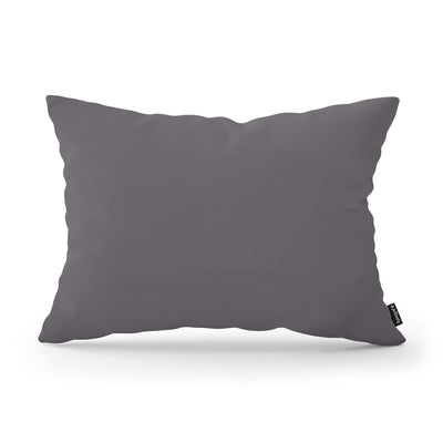 Smooth Decorative Cushion 40x55 cm, Modern and Scandinavian Style, Kronos Fabric – Gray Mélange (KRONOS 22)