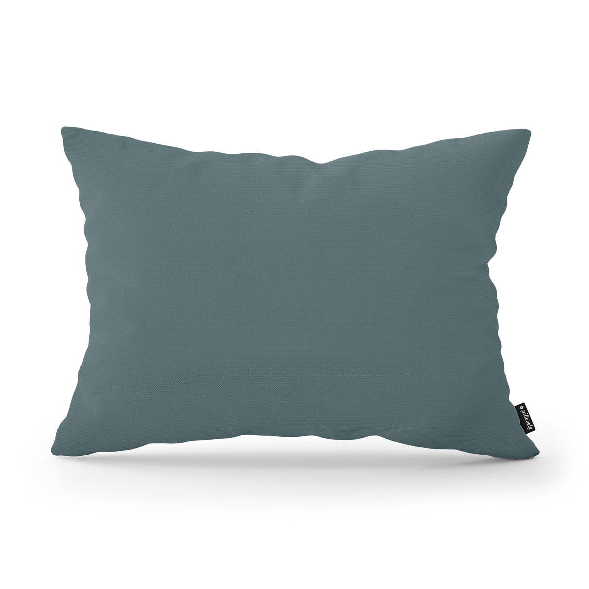 Smooth Decorative Cushion 40x55 cm, Modern and Scandinavian Style, Kronos Fabric – Steel Ocean (KRONOS 25)