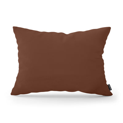 Smooth Decorative Cushion 40x55 cm, Modern and Scandinavian Style, Kronos Fabric – Brown Sepia (KRONOS 28)