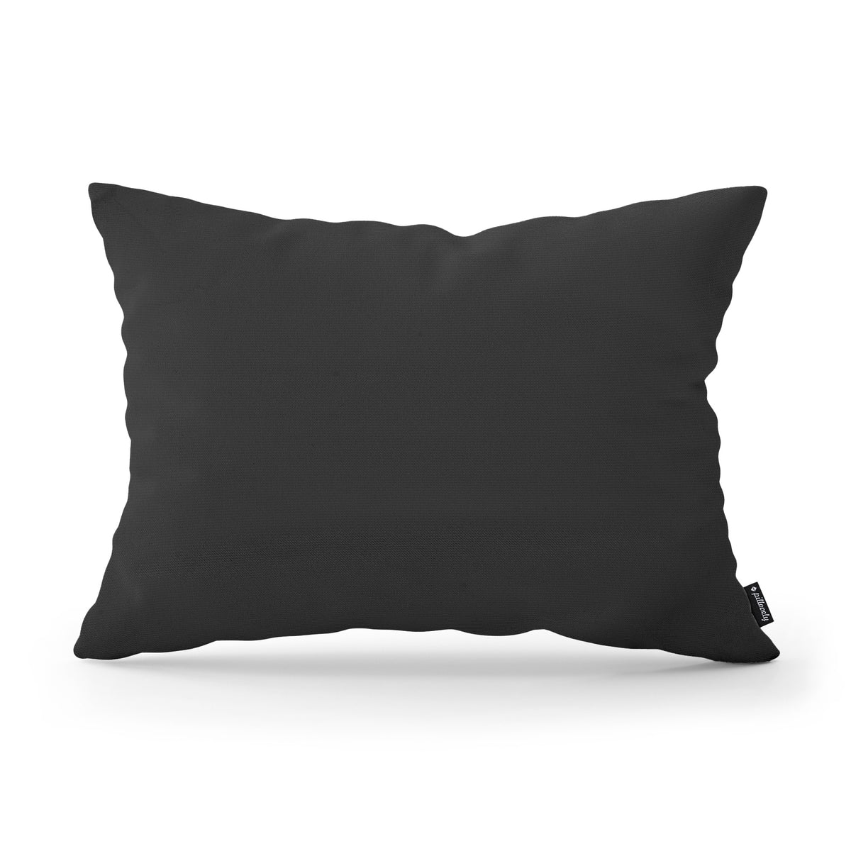 Smooth Decorative Cushion 40x55 cm, Modern and Scandinavian Style, Kronos Fabric – Basalt Ash (KRONOS 34)