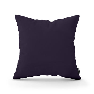 Smooth Decorative Cushion 45x45 cm, Minimalist Style – Dark Purple (KRONOS 37)