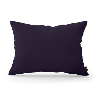 Smooth Decorative Cushion 40x55 cm, Modern and Scandinavian Style, Kronos Fabric – Dark Purple (KRONOS 37)