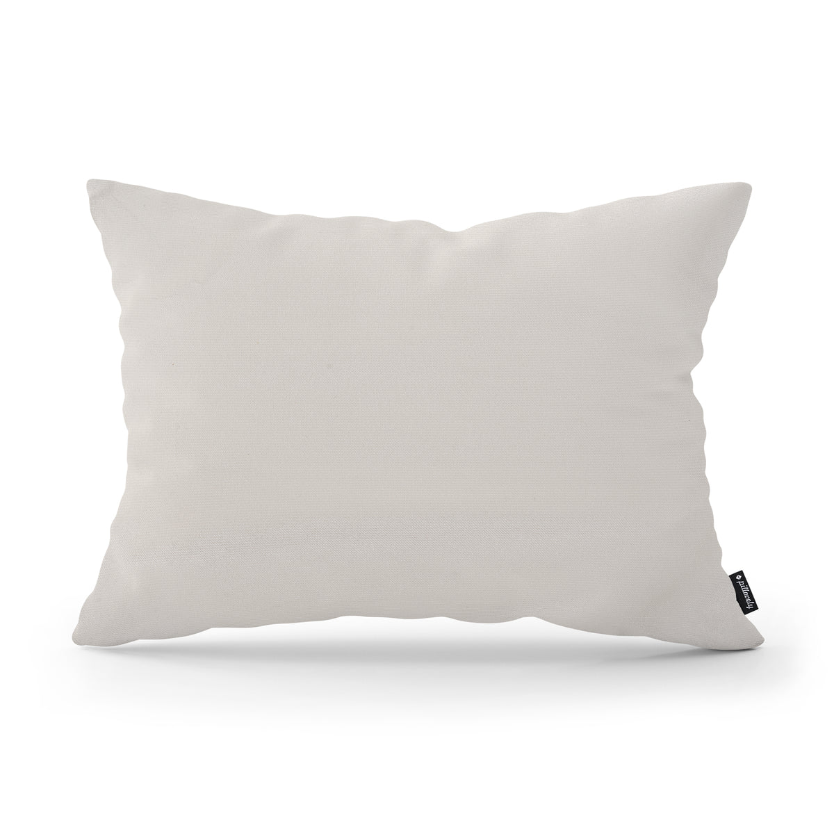 Smooth Decorative Cushion 40x55 cm, Modern and Scandinavian Style, Kronos Fabric – Cream Ash (KRONOS 38)