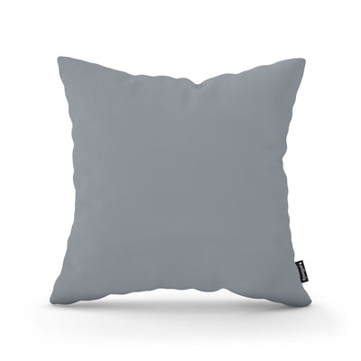 Smooth Decorative Cushion 45x45 cm, Minimalist Style – Graphite Ash (KRONOS 53)