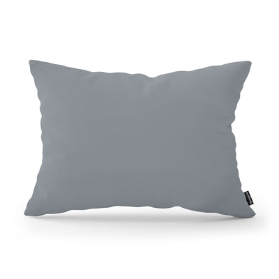 Smooth Decorative Cushion 40x55 cm, Modern and Scandinavian Style, Kronos Fabric – Graphite Ash (KRONOS 53)
