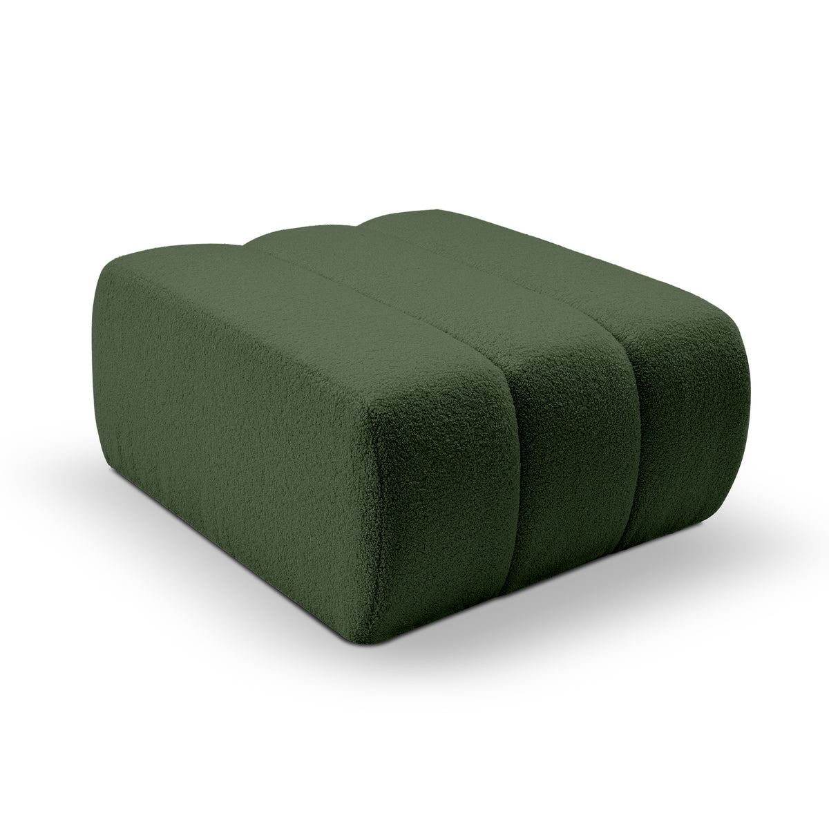 Baloa Relaxation Pouffe 82x41 cm, Organic Modern Style – Forest Olive (LAMBI 15)