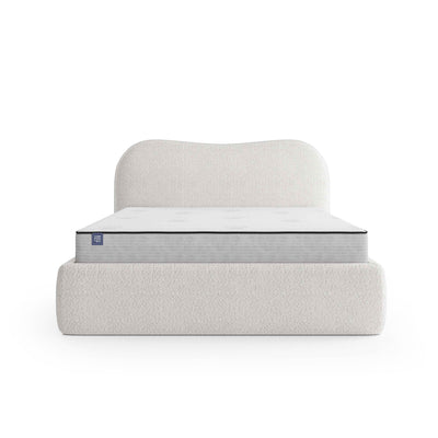 Leo Upholstered Ottoman Bed with Storage, Modern Style – front view