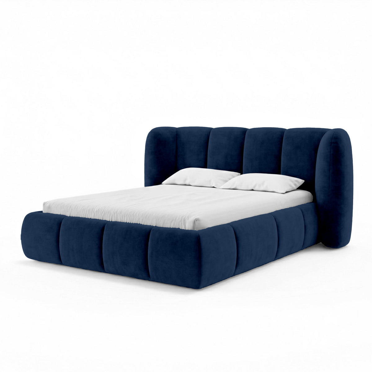 Ventara Upholstered Ottoman Bed with Vertical Tufting and Storage, Soft Modern Style – photo 11