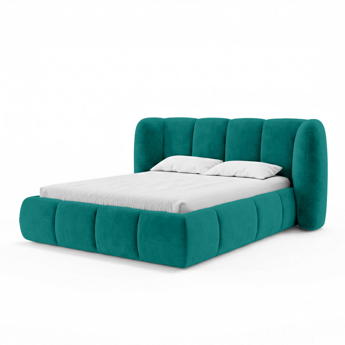 Ventara Upholstered Ottoman Bed with Vertical Tufting and Storage, Soft Modern Style – photo 13