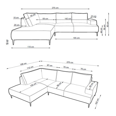 May 4 Seater Corner Sofa 275 cm – photo 5