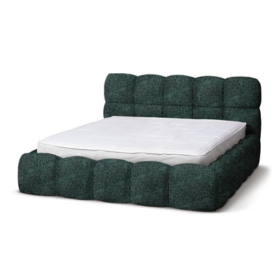 Mevy Upholstered Ottoman Bed with Storage, Minimalist Style – Oceanic Copper (MISCANTO 70), 200